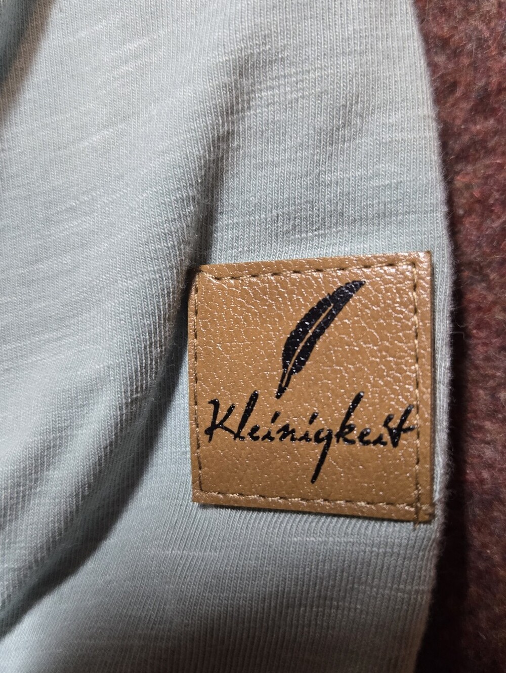 Kleinigkeit Eifelkind Cotton Blend Fitted T-Shirt Mint Green Size Small - Picture 3 of 10